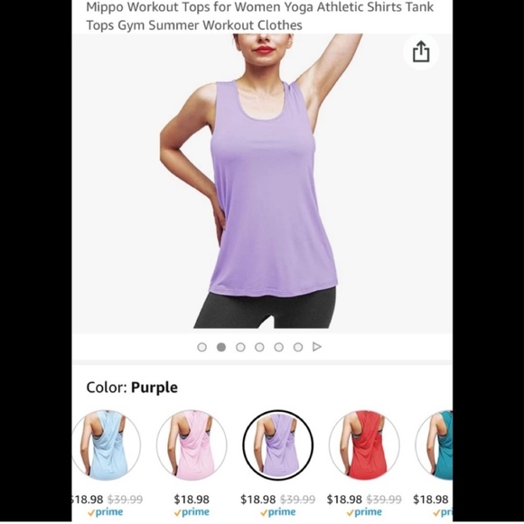 Tops - NWT Mippo workout tank size M
